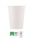 Decorata White Products - Industrial Compostable White Paper Cups 350 ml FSC - 96802
