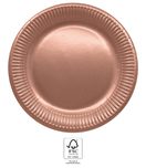 Metallic Colours - FSC Paper Plates Next Generation Large 23cm Rose Gold - 96868