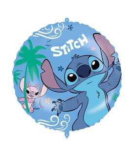 Stitch & Angel - Round Foil Balloon 46cm - 96918
