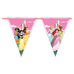 Princess Create Your World - Paper Triangle Flag Banner (9 flags) FSC. - 97258
