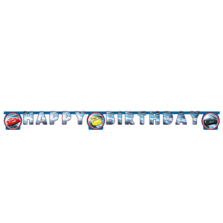 Cars Victory is Mine - FSC "Happy Birthday" Die-cut Paper Banner - 97289
