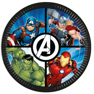 Avengers Evergreen - Paper Plates 23 cm. FSC - 97298