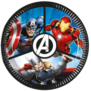 Avengers Evergreen - Paper Plates 20 cm. FSC - 97299
