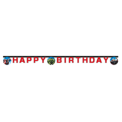 Avengers Evergreen - "Happy Birthday" Letter Banner 2m. FSC - 97304