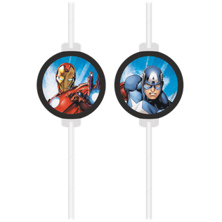 Avengers Evergreen - Paper Drinking Straws 22 cm. FSC - 97308