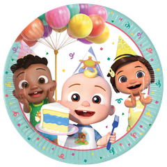 Cocomelon Birthday - Paper Plates 23 cm. FSC. - 97877