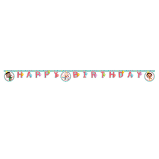 Cocomelon Birthday - FSC "Happy Birthday" Die-Cut Paper Banner - 97882