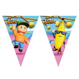 Stumble Guys - FSC Paper Triangle Flag Banner (9 flags) - 97946
