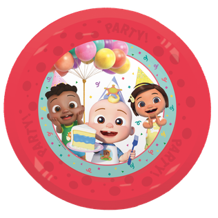 Cocomelon Birthday - Party Reusable Plate 21cm 4pcs - 97954