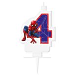 - Spider-Man Numeral Birthday Candles No. 4 - 98066