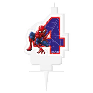 - Spider-Man Numeral Birthday Candles No. 4 - 98066
