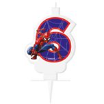 - Spider-Man Numeral Birthday Candles No. 6 - 98068