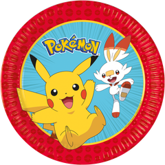 Pokemon - FSC Paper Plates Next Generation 23cm - 98391