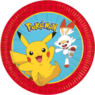 Pokemon - FSC Paper Plates Next Generation 23cm - 98391