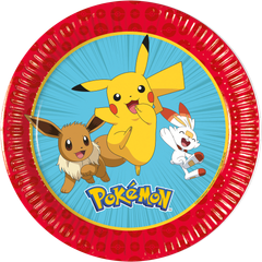 Pokemon - FSC Paper Plates Next Generation 20cm - 98392