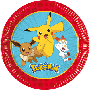 Pokemon - FSC Paper Plates Next Generation 20cm - 98392