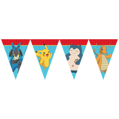 Pokemon - FSC Paper Triangle Flag Banner (9 Flags) - 98400