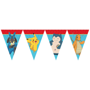 Pokemon - FSC Paper Triangle Flag Banner (9 Flags) - 98400