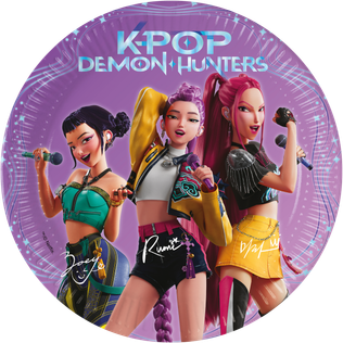 K-Pop Demon Hunters - FSC Paper Plates Next Generation 20cm - 98639