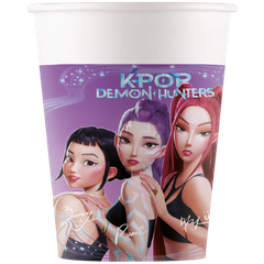 K-Pop Demon Hunters - FSC Paper Cups 200ml - 98640