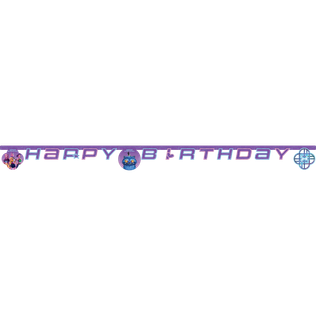 K-Pop Demon Hunters - FSC "Happy Birthday" Die-Cut Paper Banner - 98645