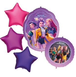 K-Pop Demon Hunters - Foil Balloons Bouquet - 98654