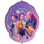 K-Pop Demon Hunters - Foil Balloon Shaped Supersize 100x73cm - 98811