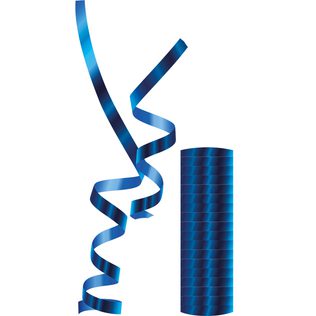 Streamers - Curtains - Bubbles - Metallic Blue Streamers - 89182