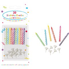 Decorata Birthday Candles - Decorata Birthday Candles with Holders - 6651