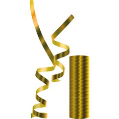 Streamers - Curtains - Bubbles - Metallic Gold Streamers - 89183
