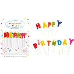 Decorata Birthday Candles - "Happy Birthday" Toothpick Candles - 9191