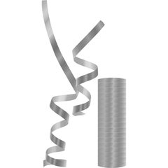 Streamers - Curtains - Bubbles - Metallic Silver Streamers - 89184