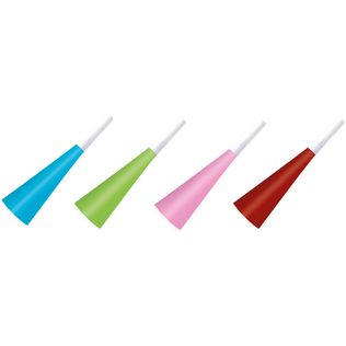 Unicolor Hats - Horns - Popcorn bags - Unicolour Horns (Assorted Colours) - 89704